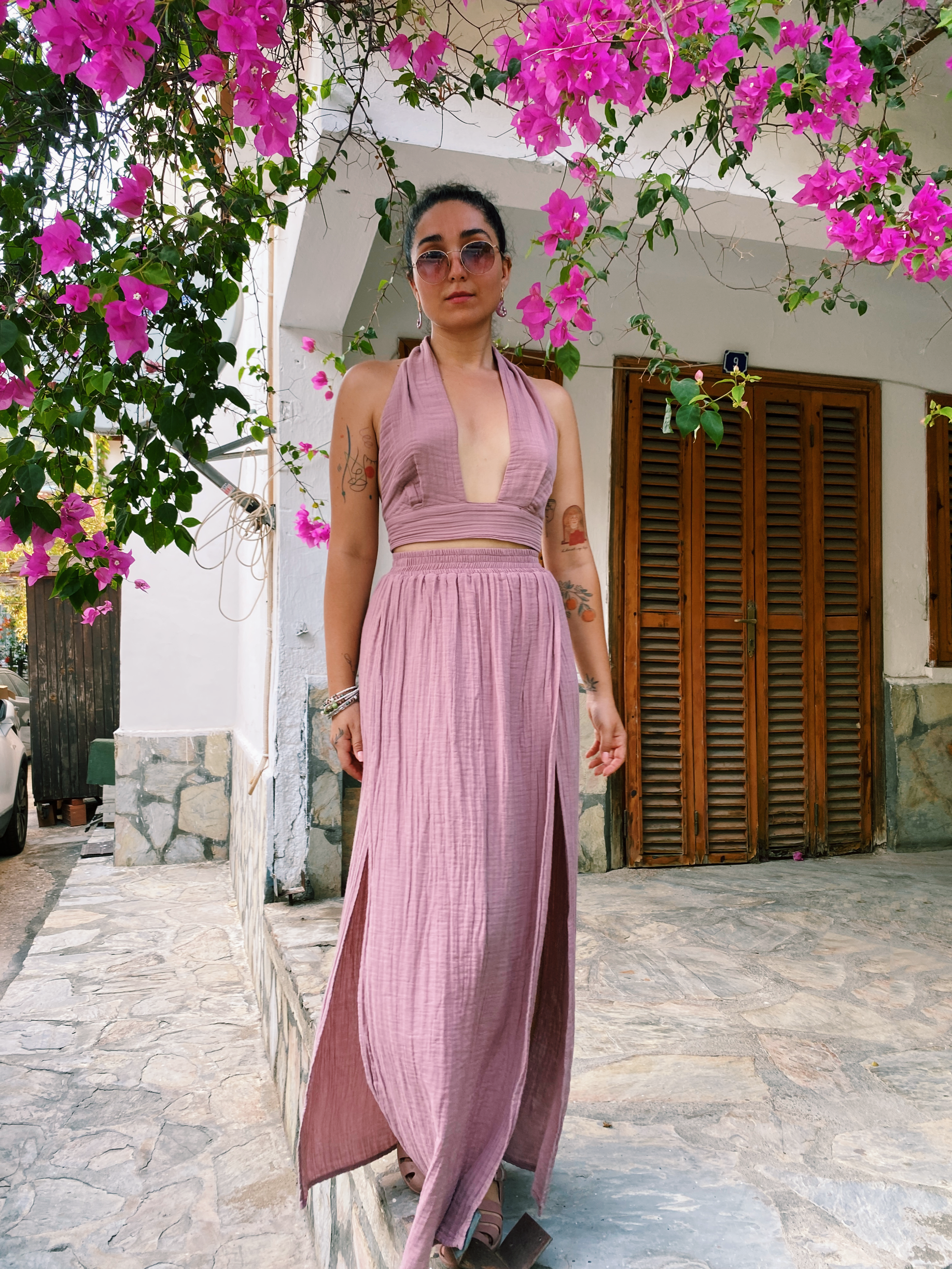 Veronika Etek WOOD ROSE