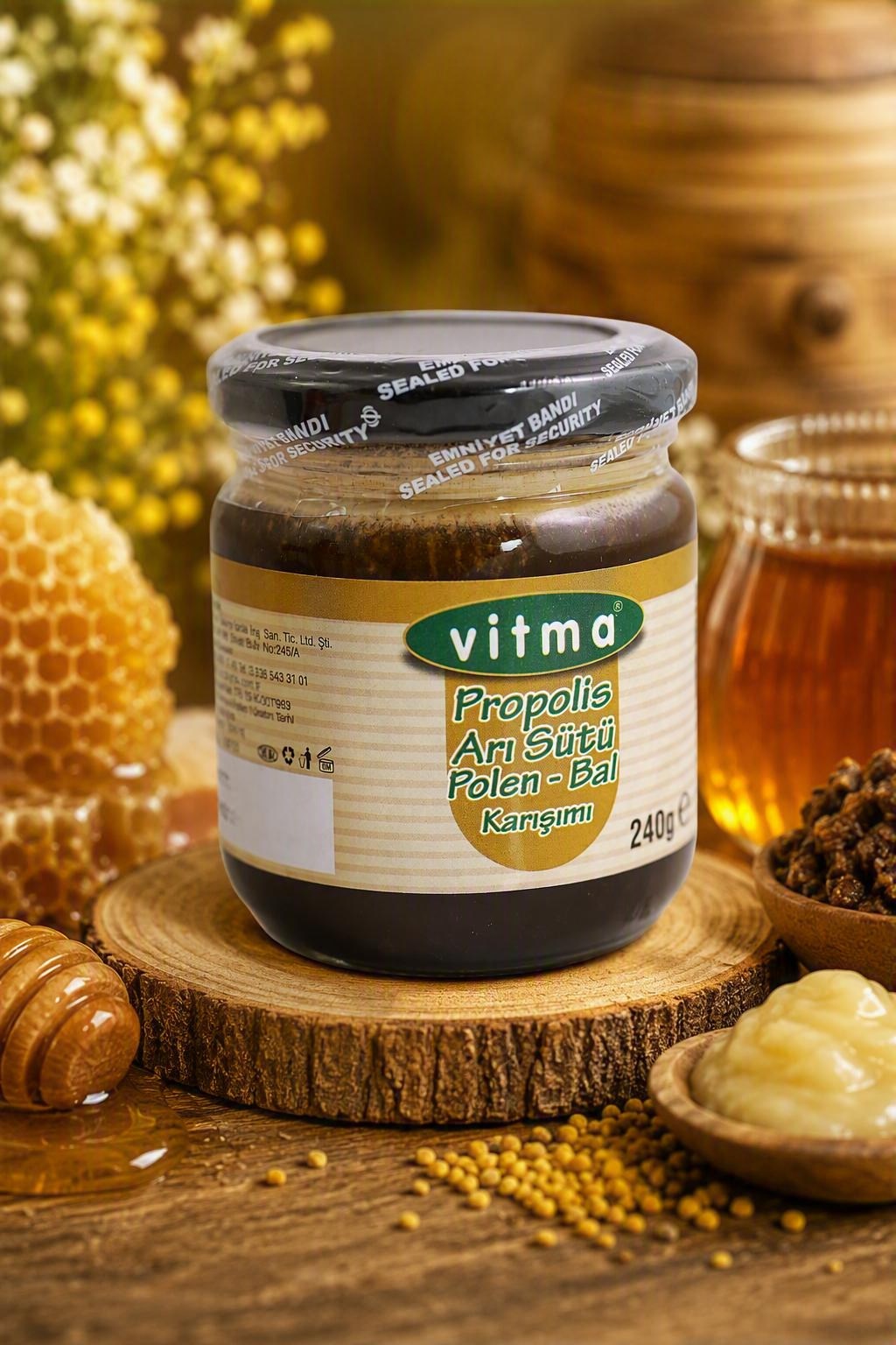 Arı Sütü Bal Polen Propolis Karışımı