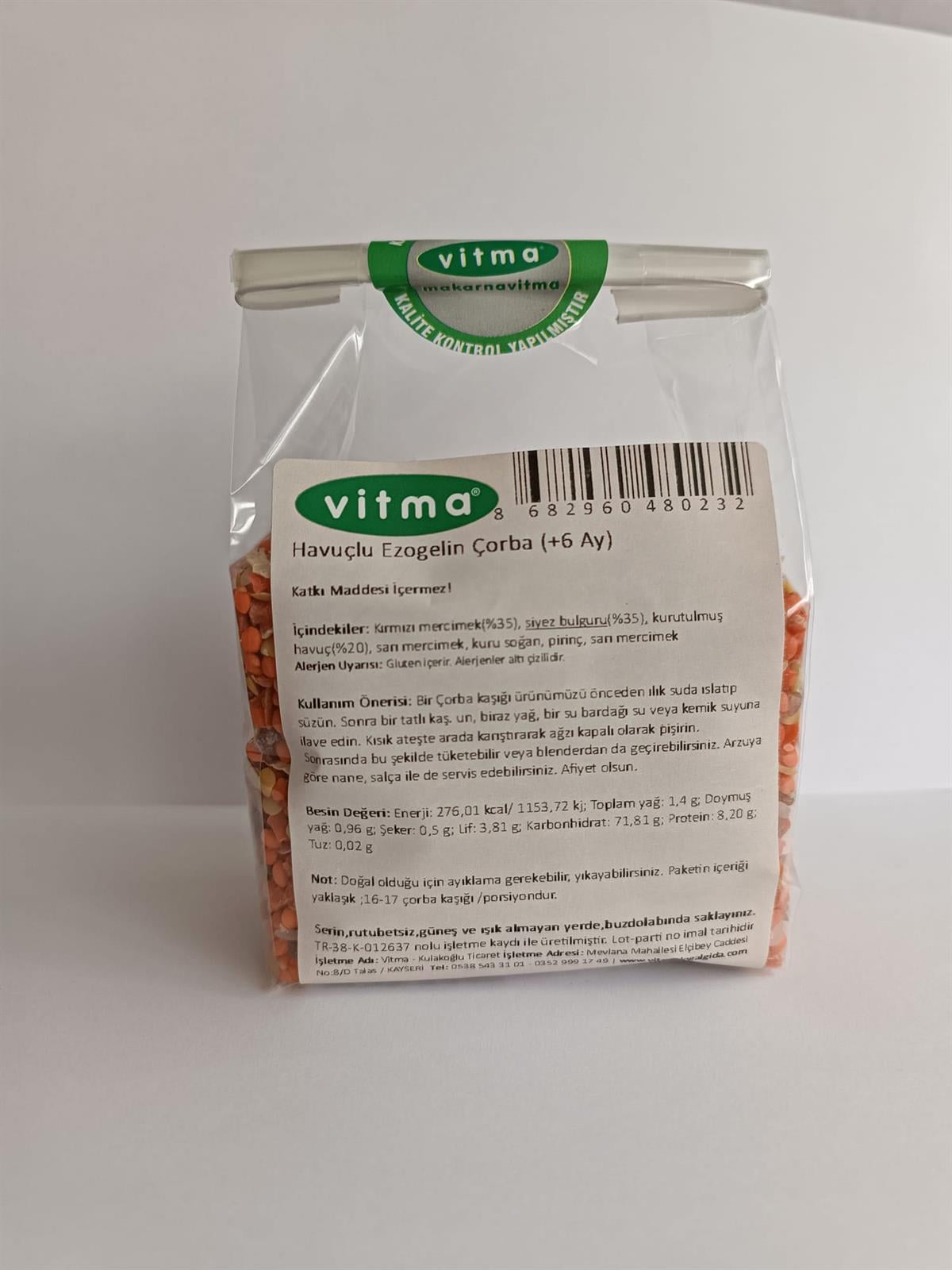 Havuçlu Ezogelin Çorba (+6 Ay)