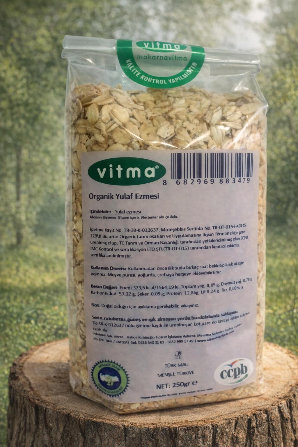 Organik Yulaf Ezmesi 250gr