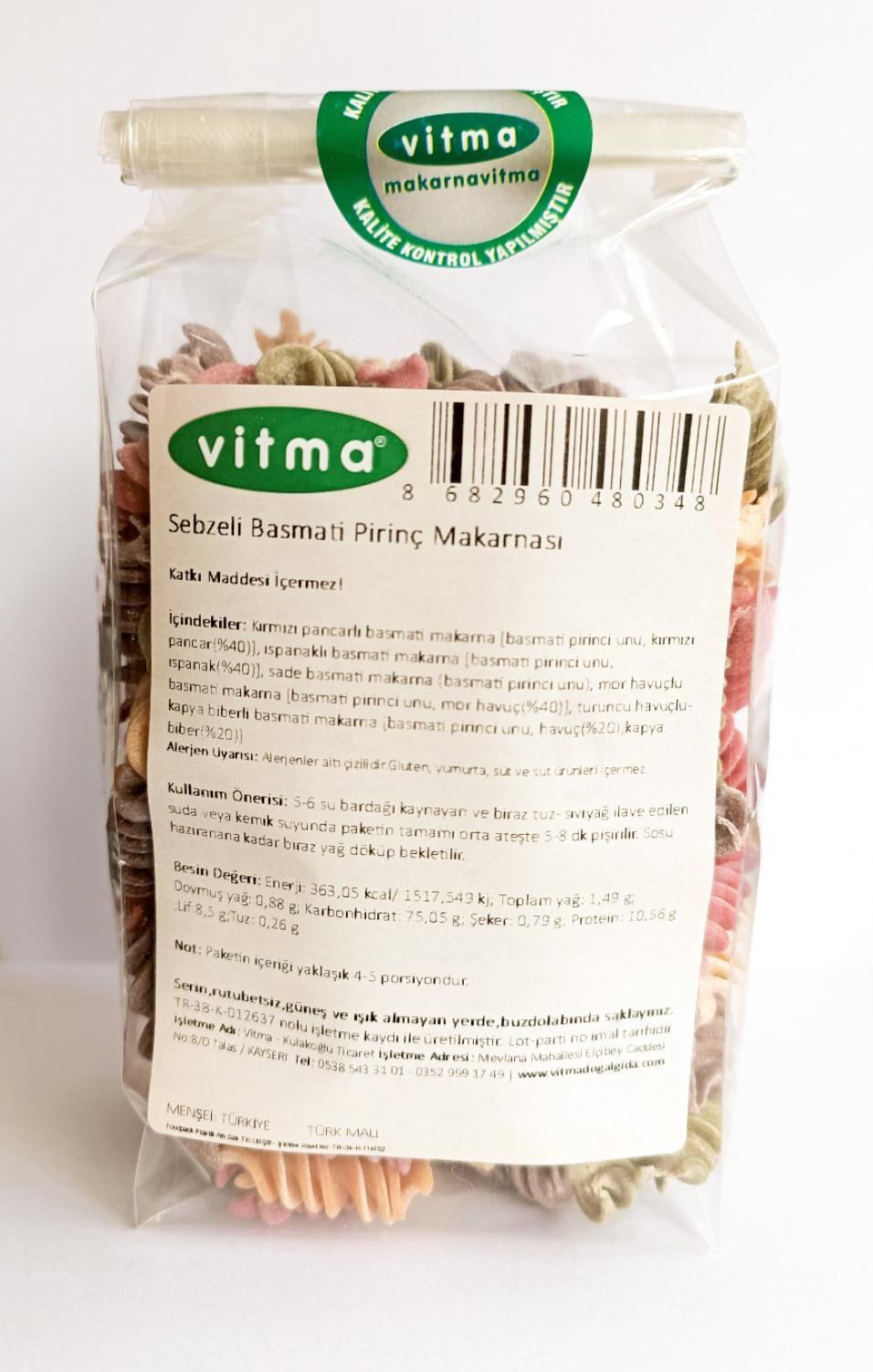 Sebzeli Basmati Pirinç Makarnası