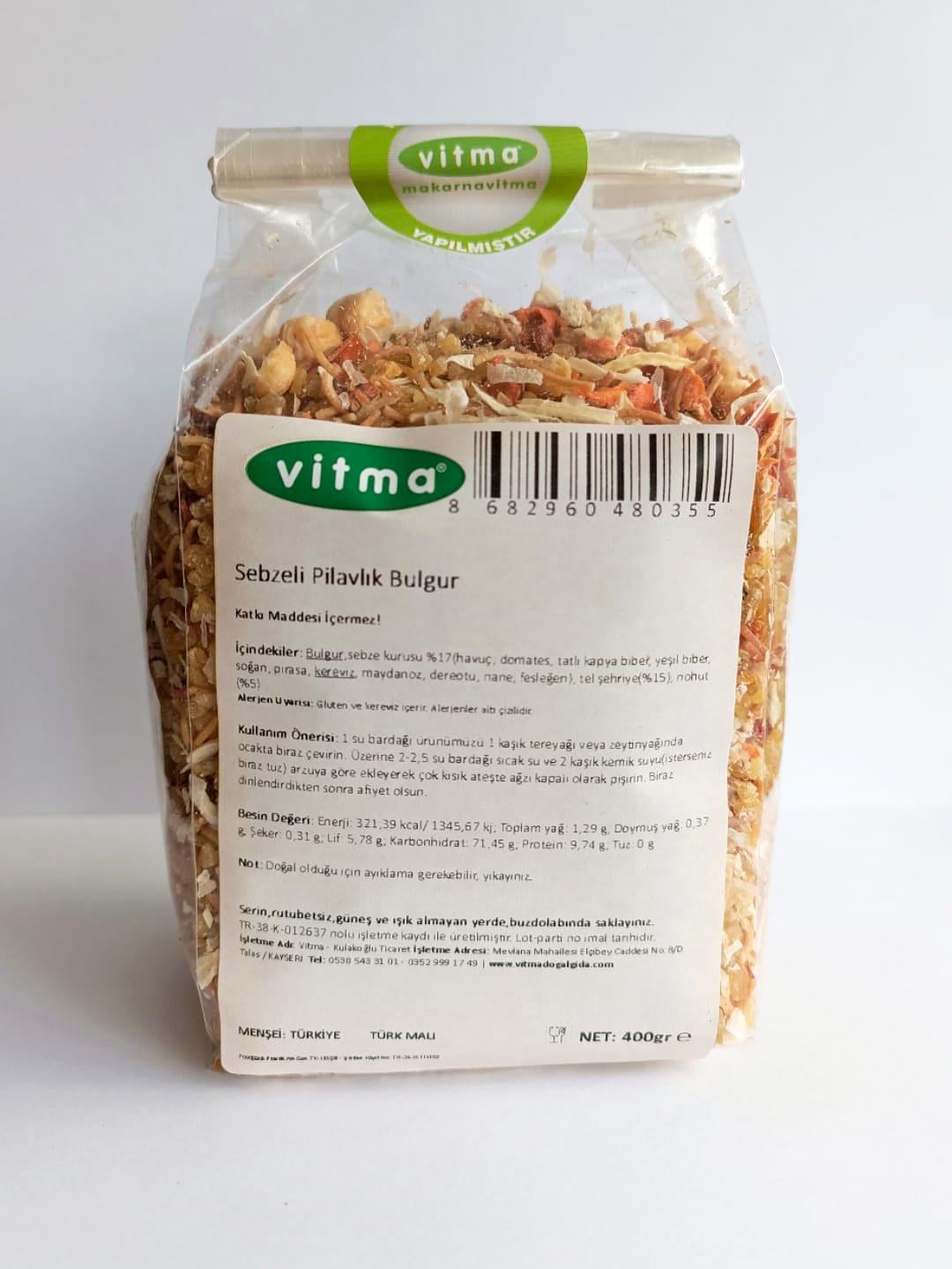 Sebzeli Pilavlık Bulgur