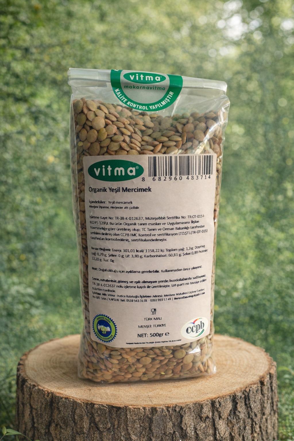 Yerli Yeşil Mercimek 500gr