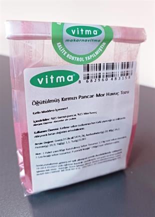 Öğütülmüş Kırmızı Pancar-Mor Havuç Tozu