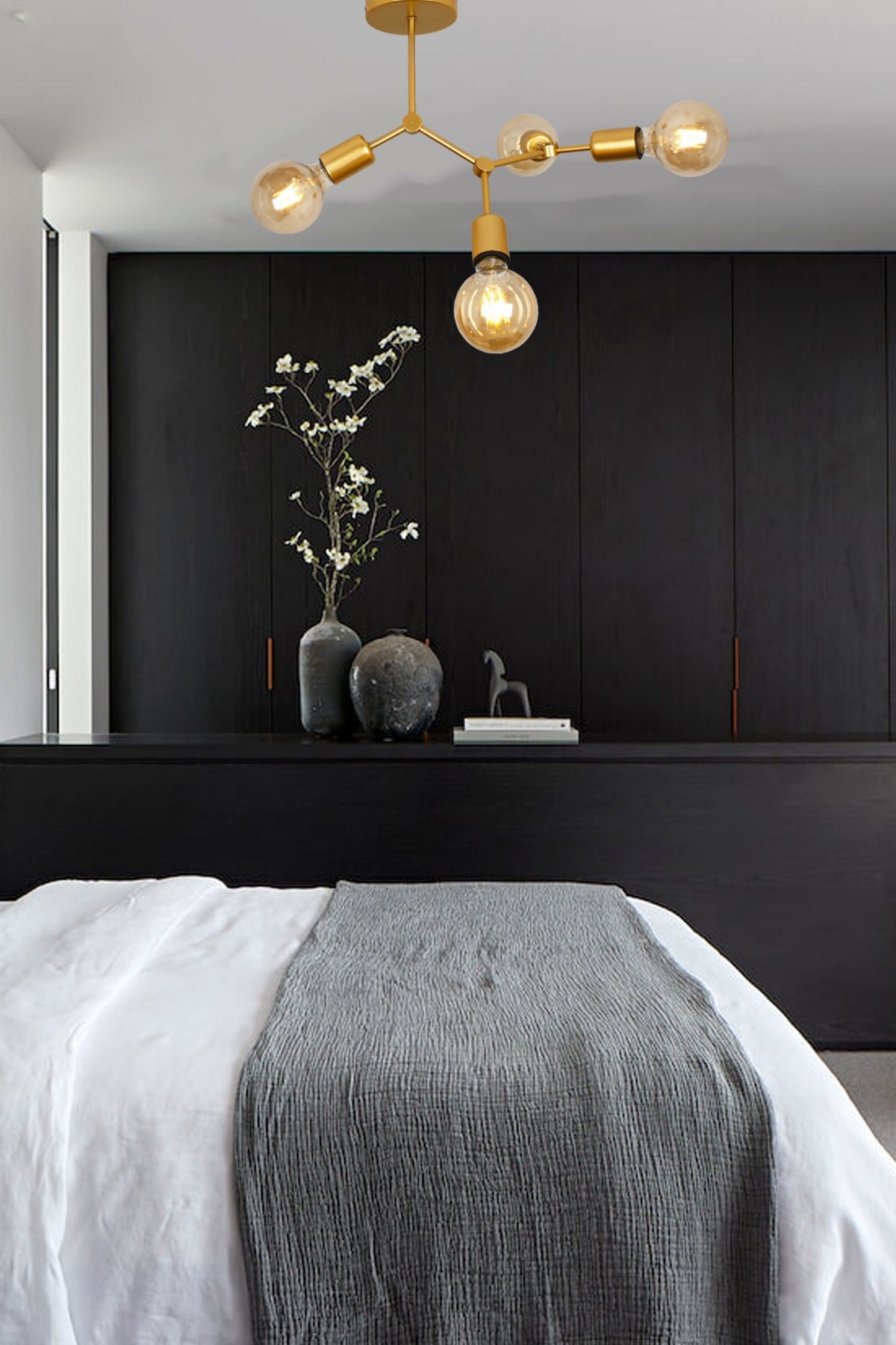 Pera 4 Lü Gold Plafonyer Avize