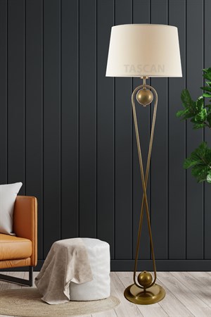 Delhi Tekli Eskitme Lambader-Krem Şapkalı