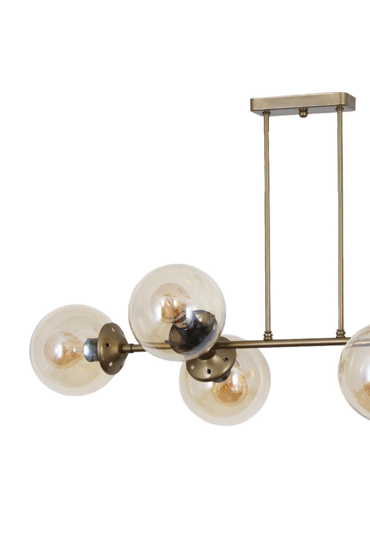 Aren Lı Eskitme Avize-Bal Camlı Dekoratif Tasarım Yatak Odası