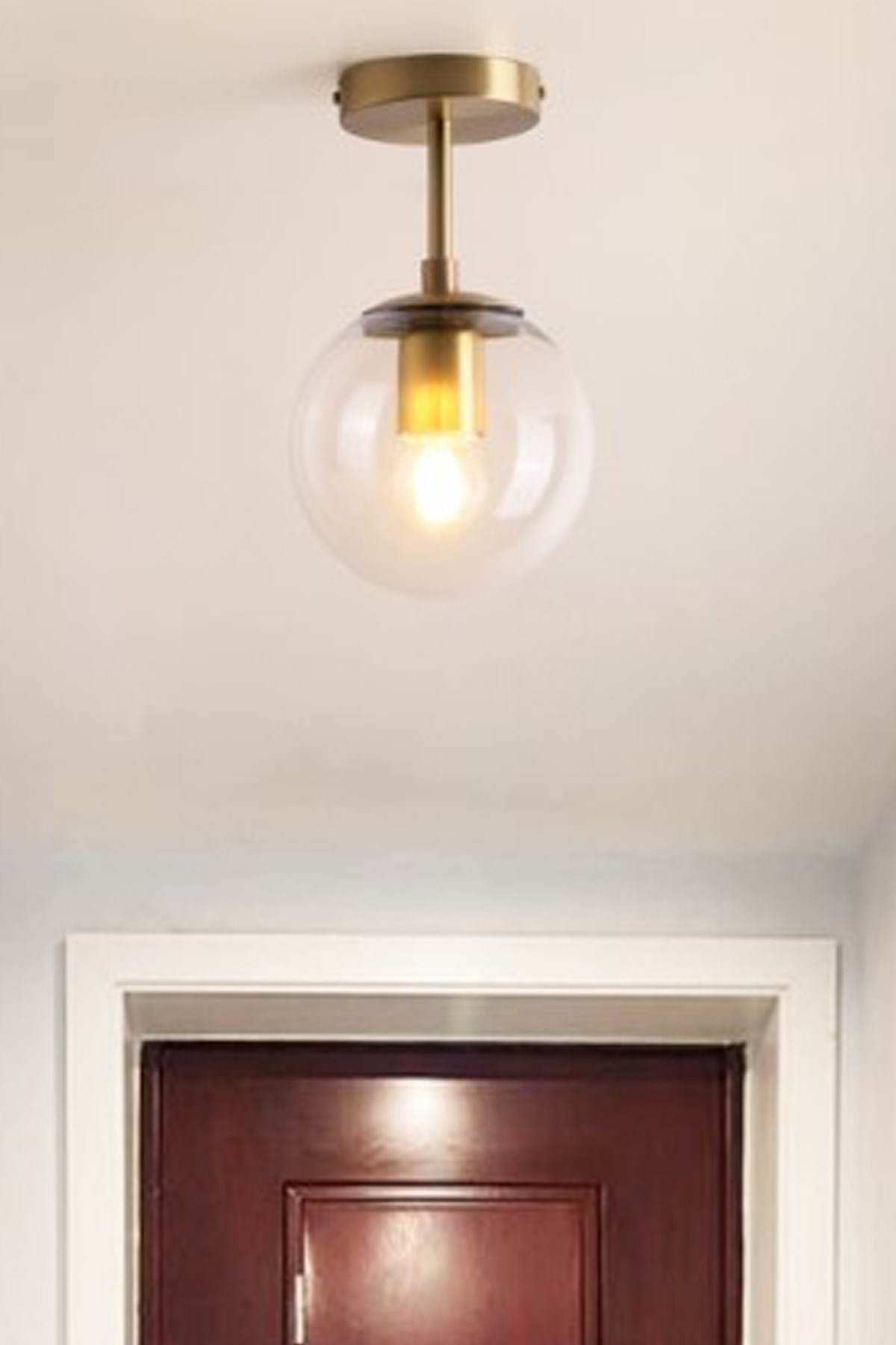 Lorin Tekli Eskitme Avize Bal Camlı