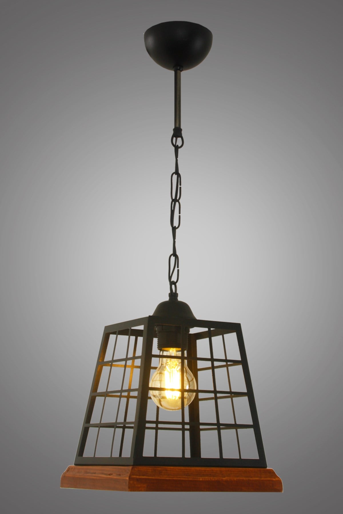 Vanesse Tekli Siyah Sarkıt Avize