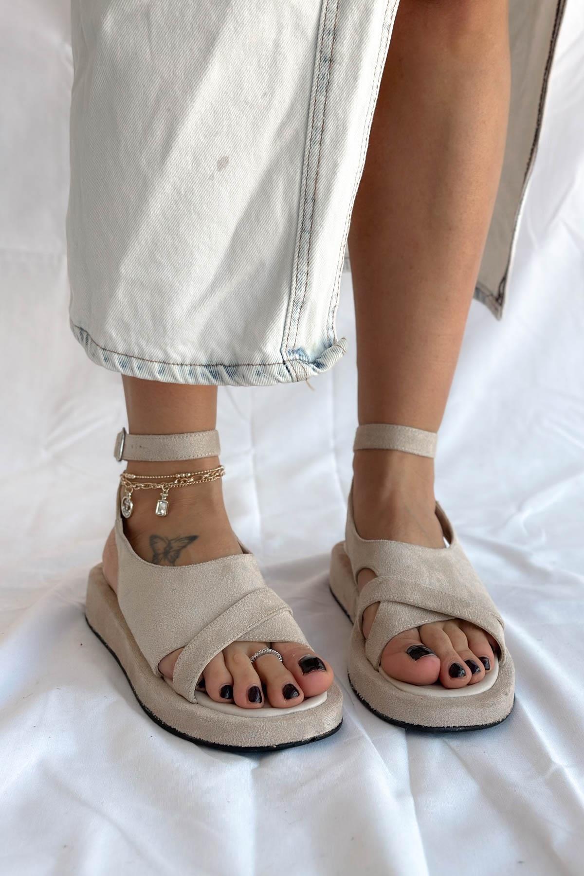 Sonia Bej Kadın Sandalet