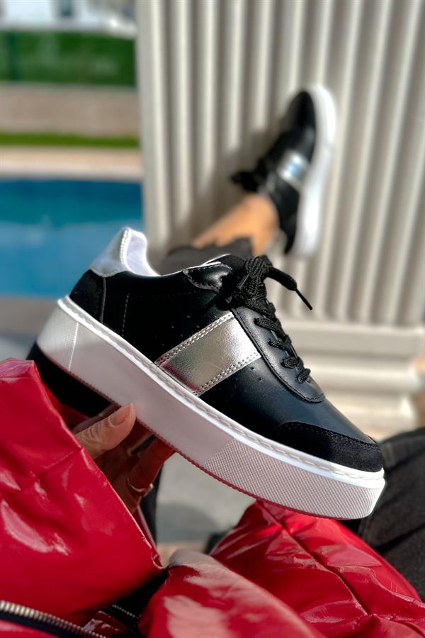 Break Siyah Gümüş Sneakers