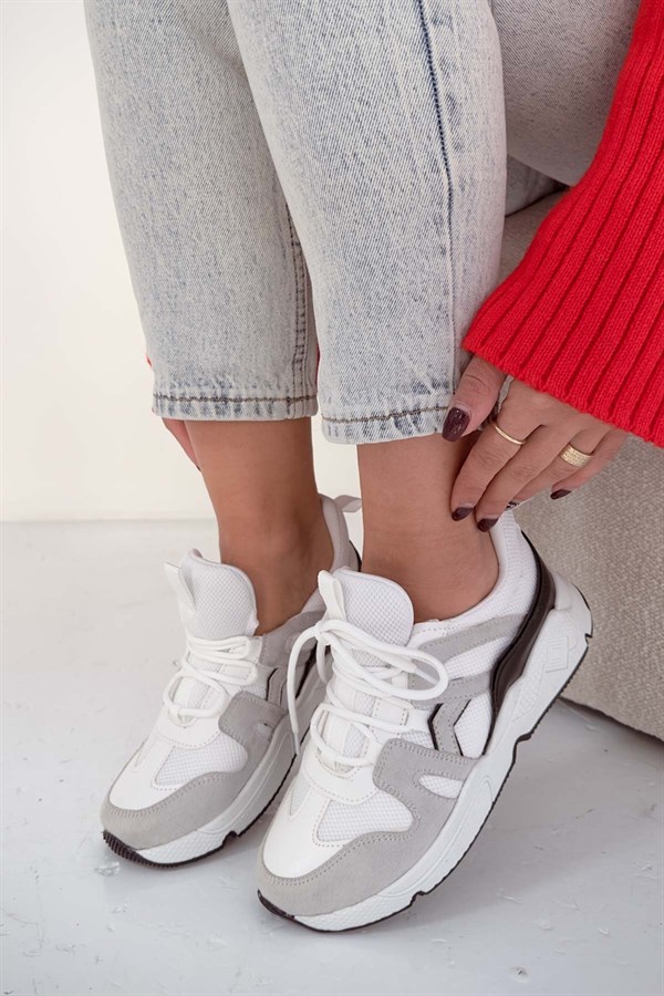 Flex Gri Beyaz Sneakers