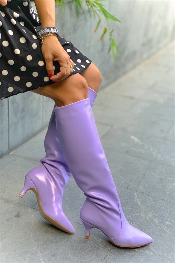 Supremm Lilac Leather Boots
