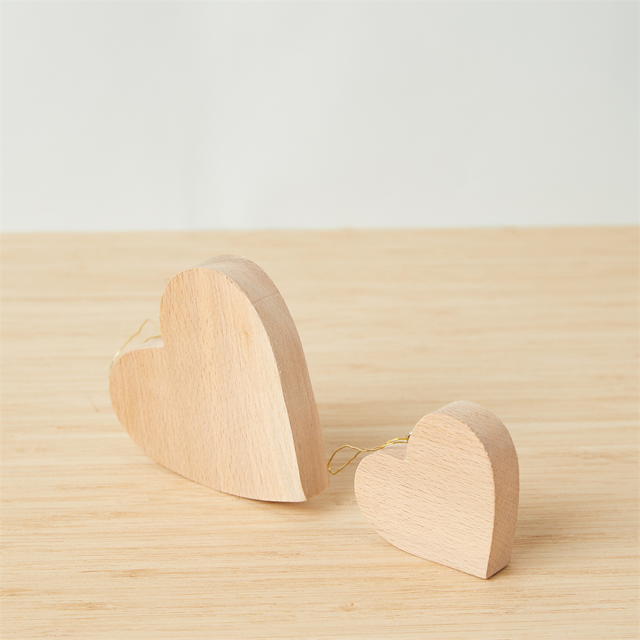 2'li Kalp Çam Ağacı Süsü