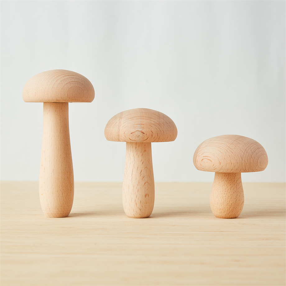 3'lü Sihirli Ahşap Mantar Seti