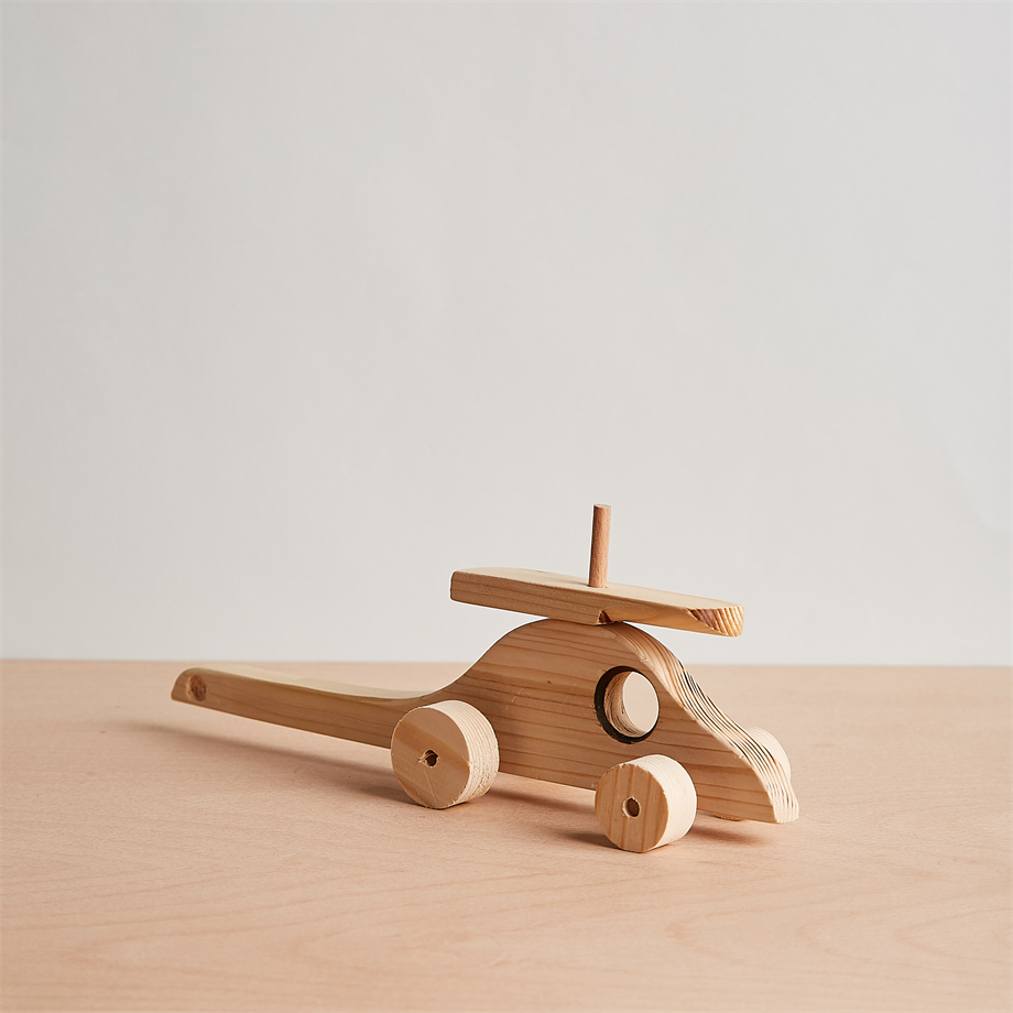 Ahşap Demonte Helikopter