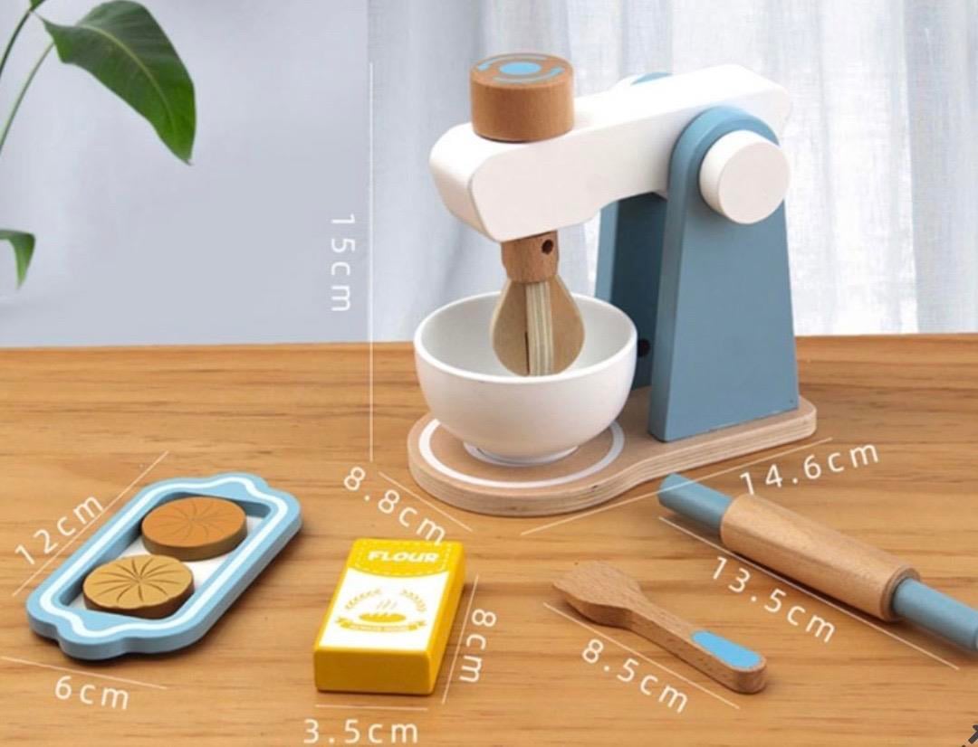 Ahşap Hamur Mikseri Seti