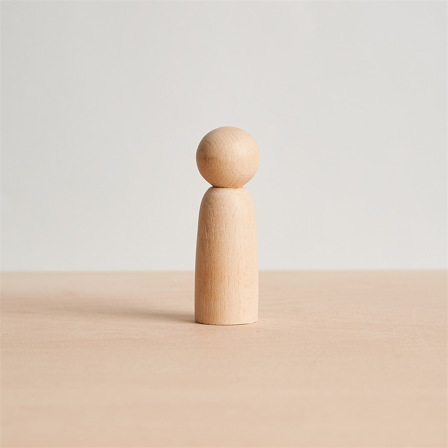 Waldorf Doğal Ahşap Bebek 