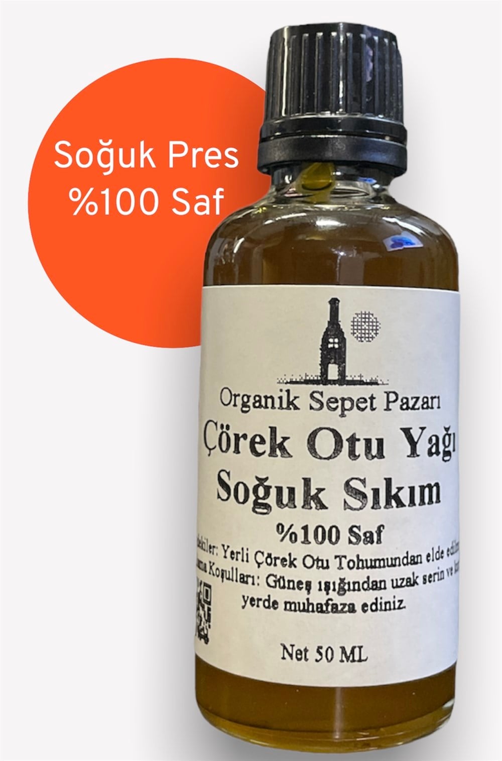 Çörek Otu Yağı 50 Ml Soğuk Sıkım %100 Saf