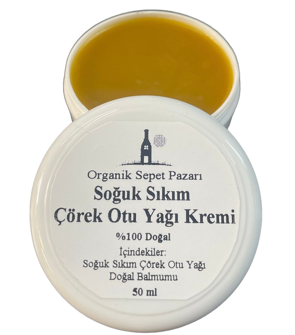 Organik Sepet Pazarı Soğuk Sıkım Çörek Otu Kremi 50 ml