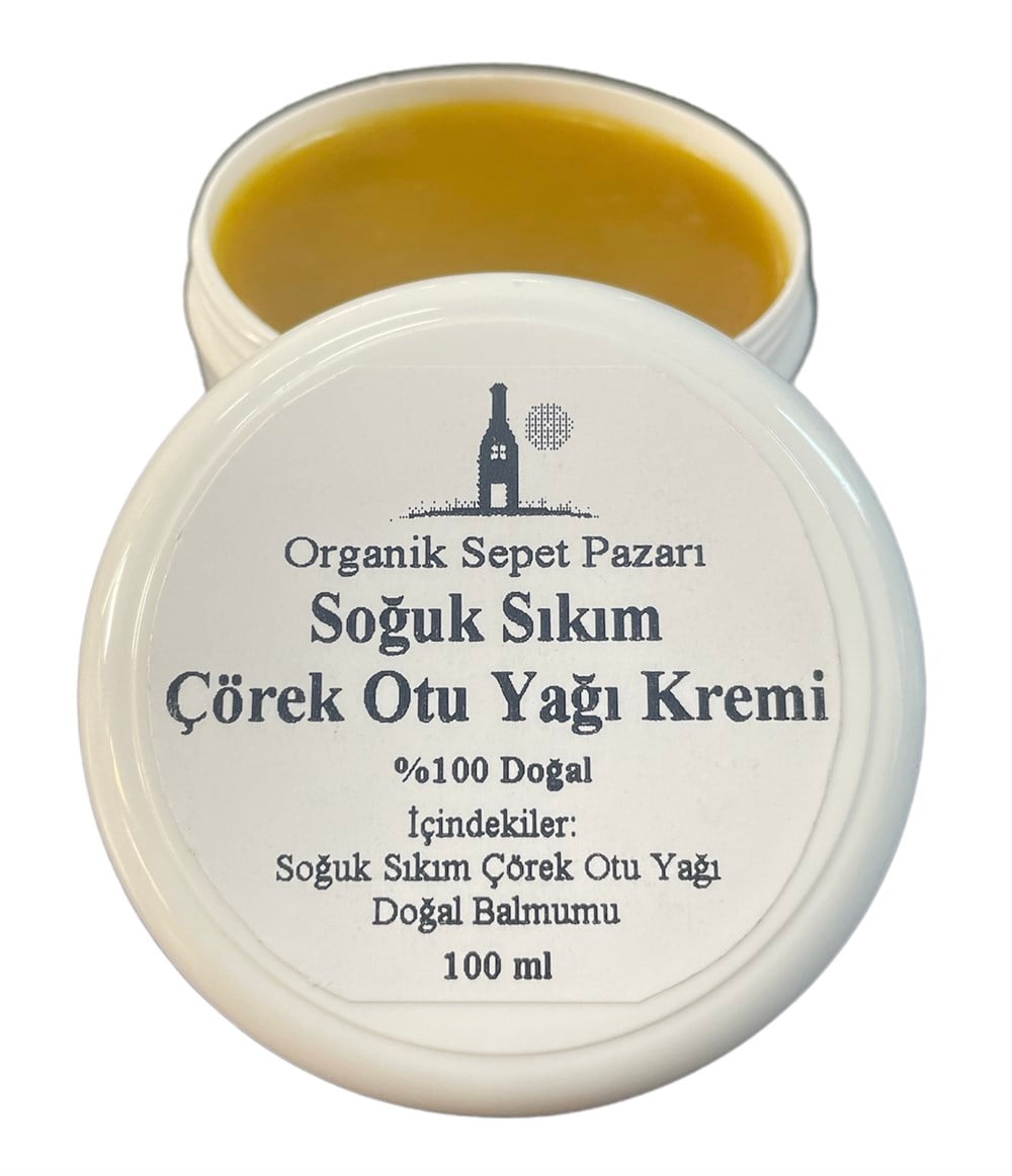 Organik Sepet Pazarı Soğuk Sıkım Çörek Otu Kremi 100 ml