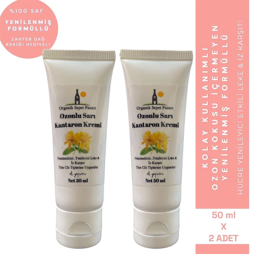 Ozonlu Sarı Kantaron Yağı Kremi 50 Ml X 2 Adet