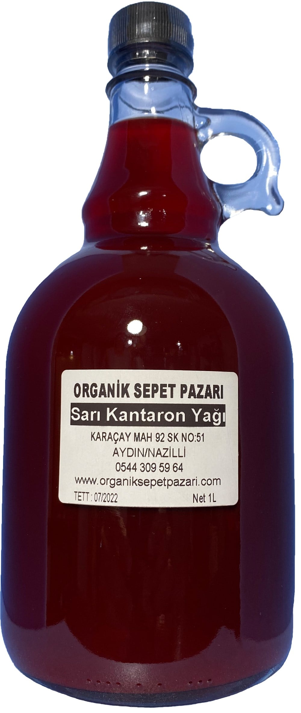 Sarı Kantaron Yağı 1 L Cam Şişe