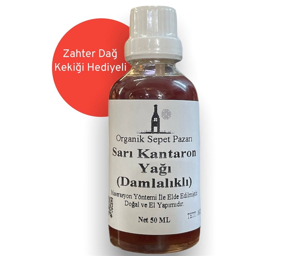 Sarı Kantaron Yağı Damlalıklı 50 ML Cam Şişe