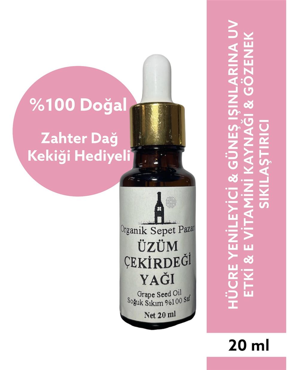 Üzüm Çekirdeği Yağı (Soğuk Pres) 20 ML