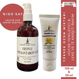Ozonlu Sarı Kantaron Yağı 100 ml Ve Ozonlu Sarı Kantaron Yağı Kremi 50 ml 2'li Set