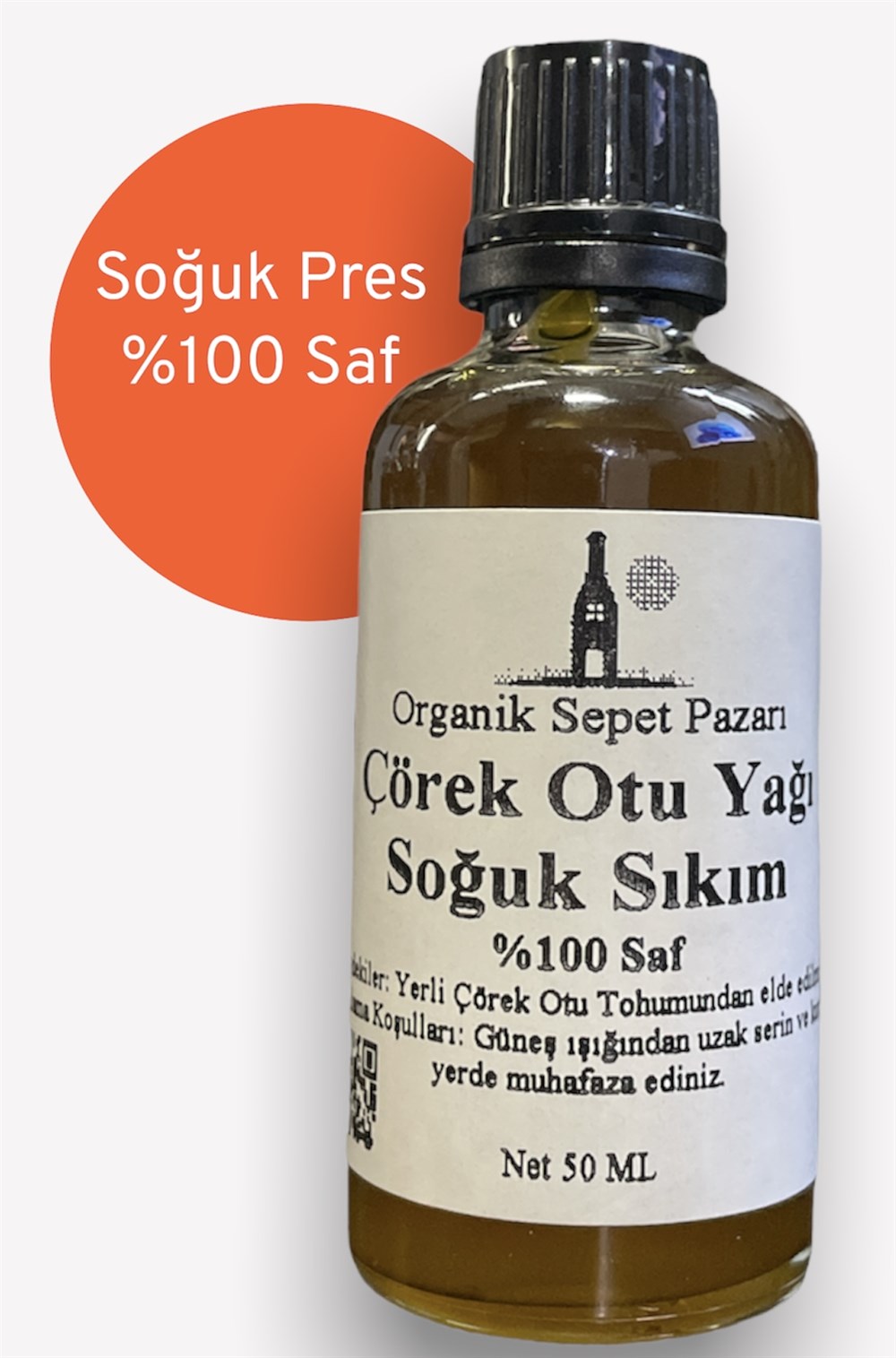 Çörek Otu Yağı 50 Ml Soğuk Sıkım %100 Saf