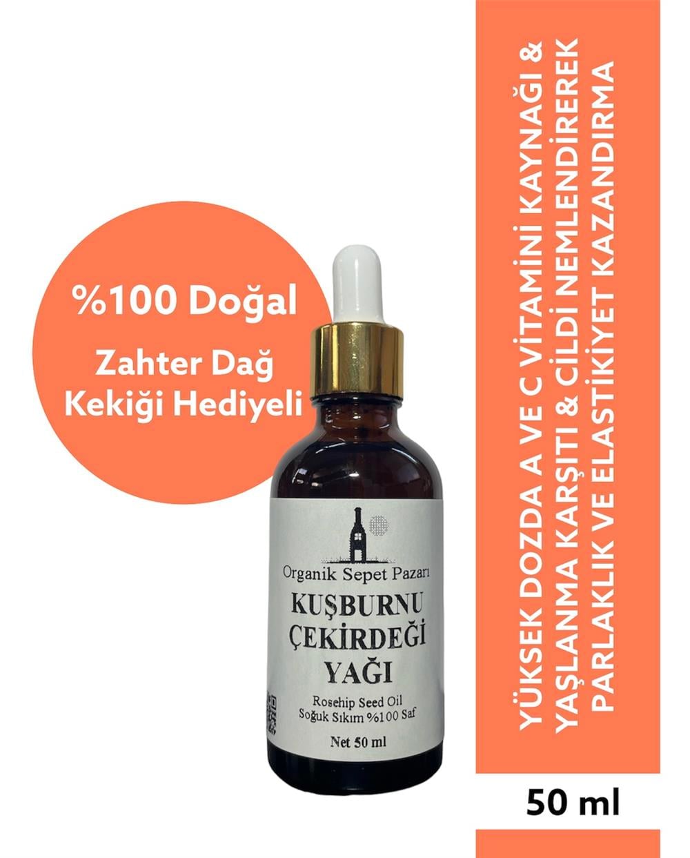 Kuşburnu Çekirdeği Yağı (soğuk Pres) 50 Ml 