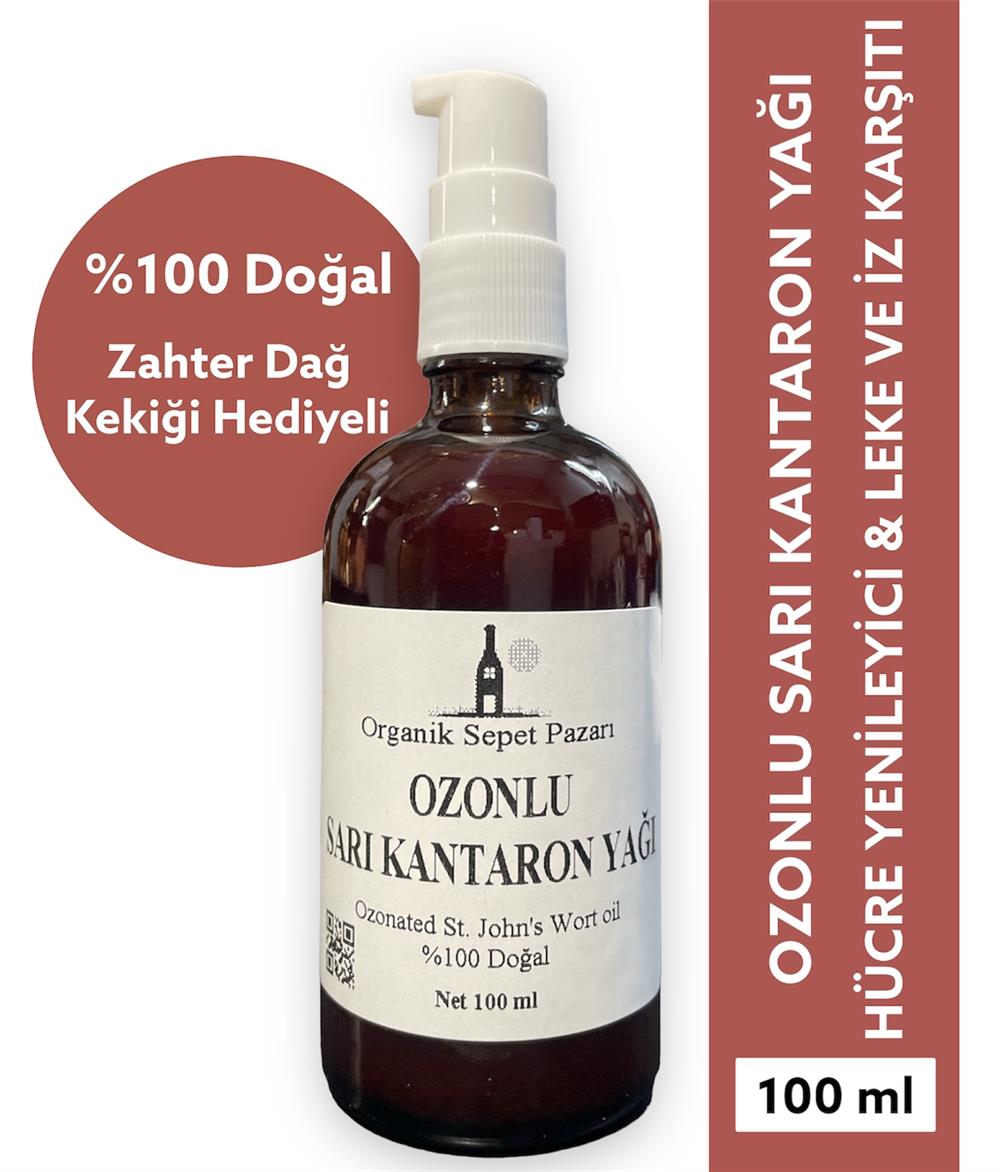 Ozonlu Sarı Kantaron Yağı 100 ml Cam Şişe