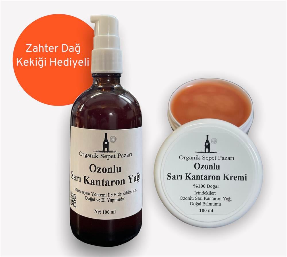 Ozonlu Sarı Kantaron Yağı 100 Ml Ve Ozonlu Sarı Kantaron Kremi 100 ml 2'li Set
