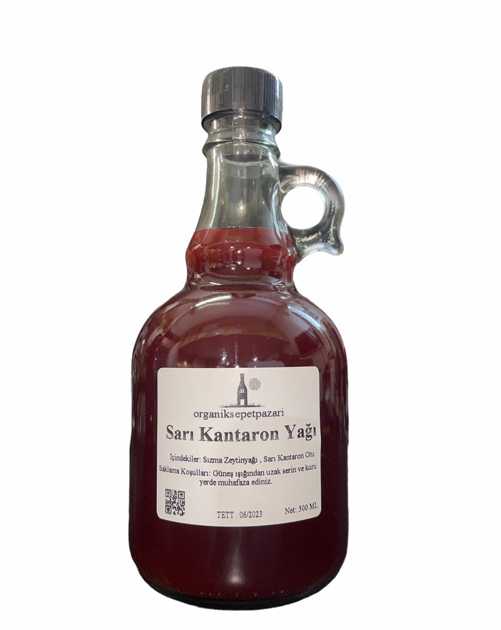 Sarı Kantaron Yağı 500 ml Cam Şişe