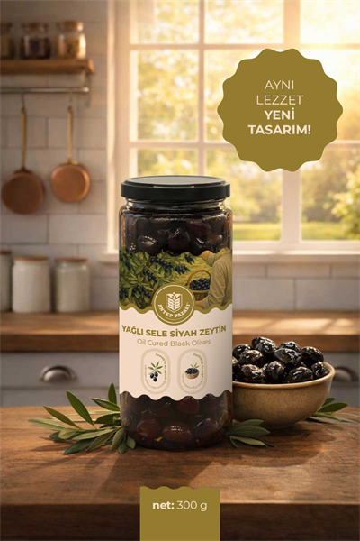 Yağlı Sele Gemlik Siyah Zeytin 300 gr