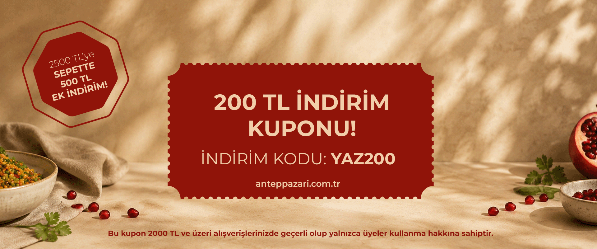 200 TL İNDİRİM KUPONU HEDİYE!