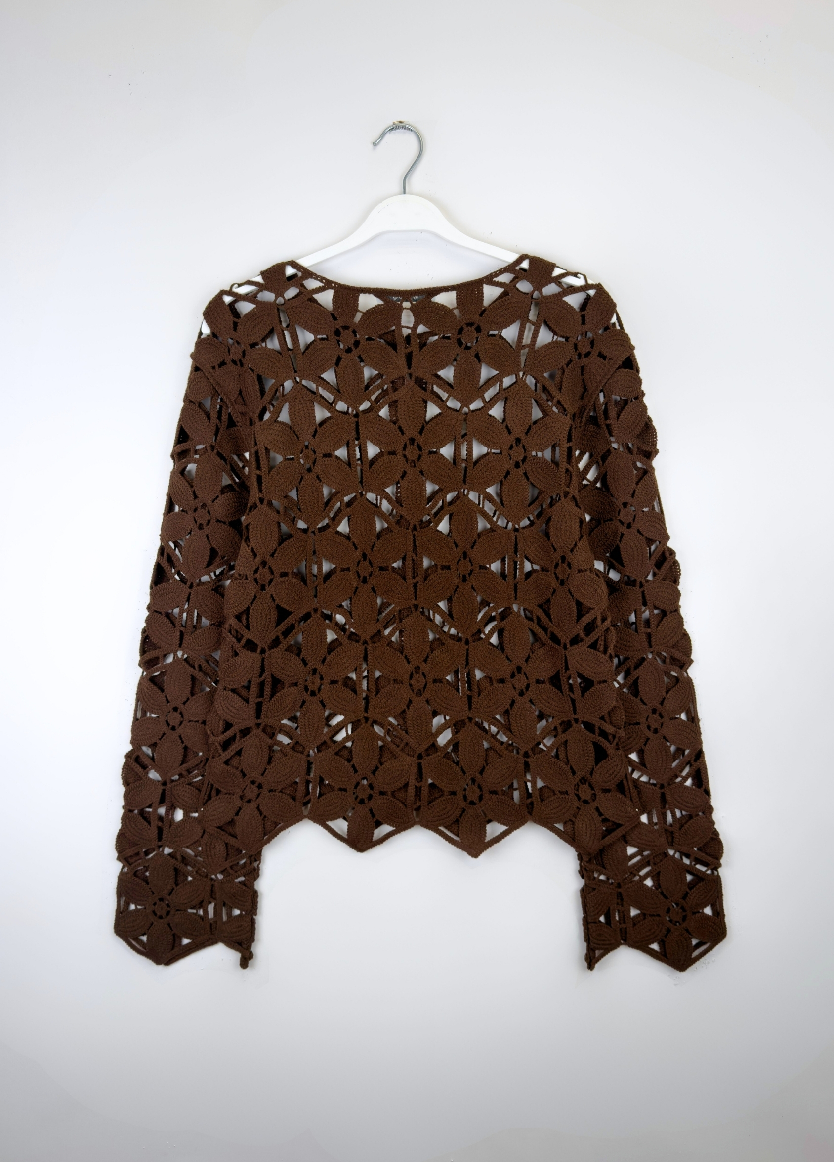 Asi Nakışlı Ceket Kahve 