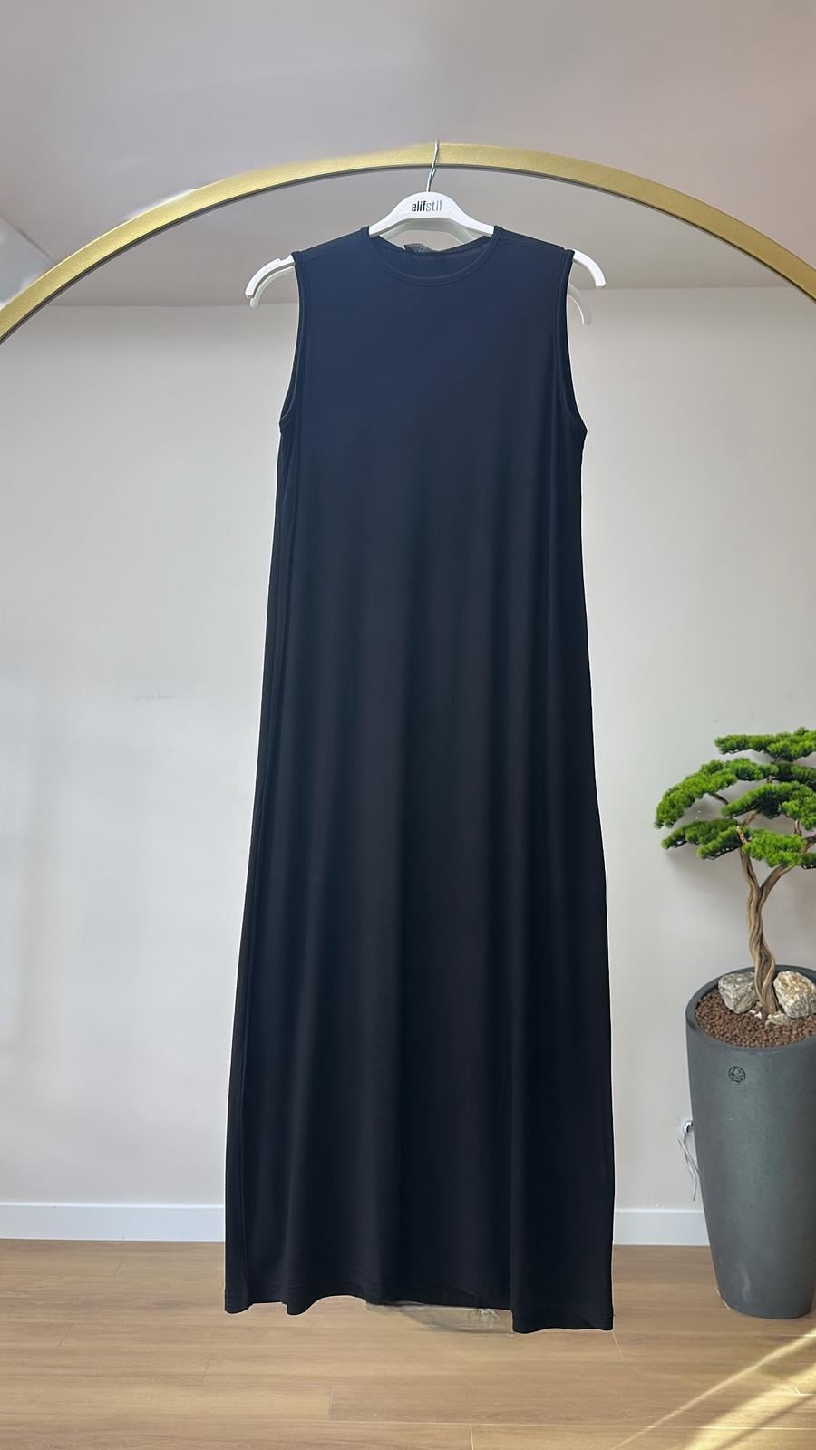 Basıc İçlik Elbise Siyah 