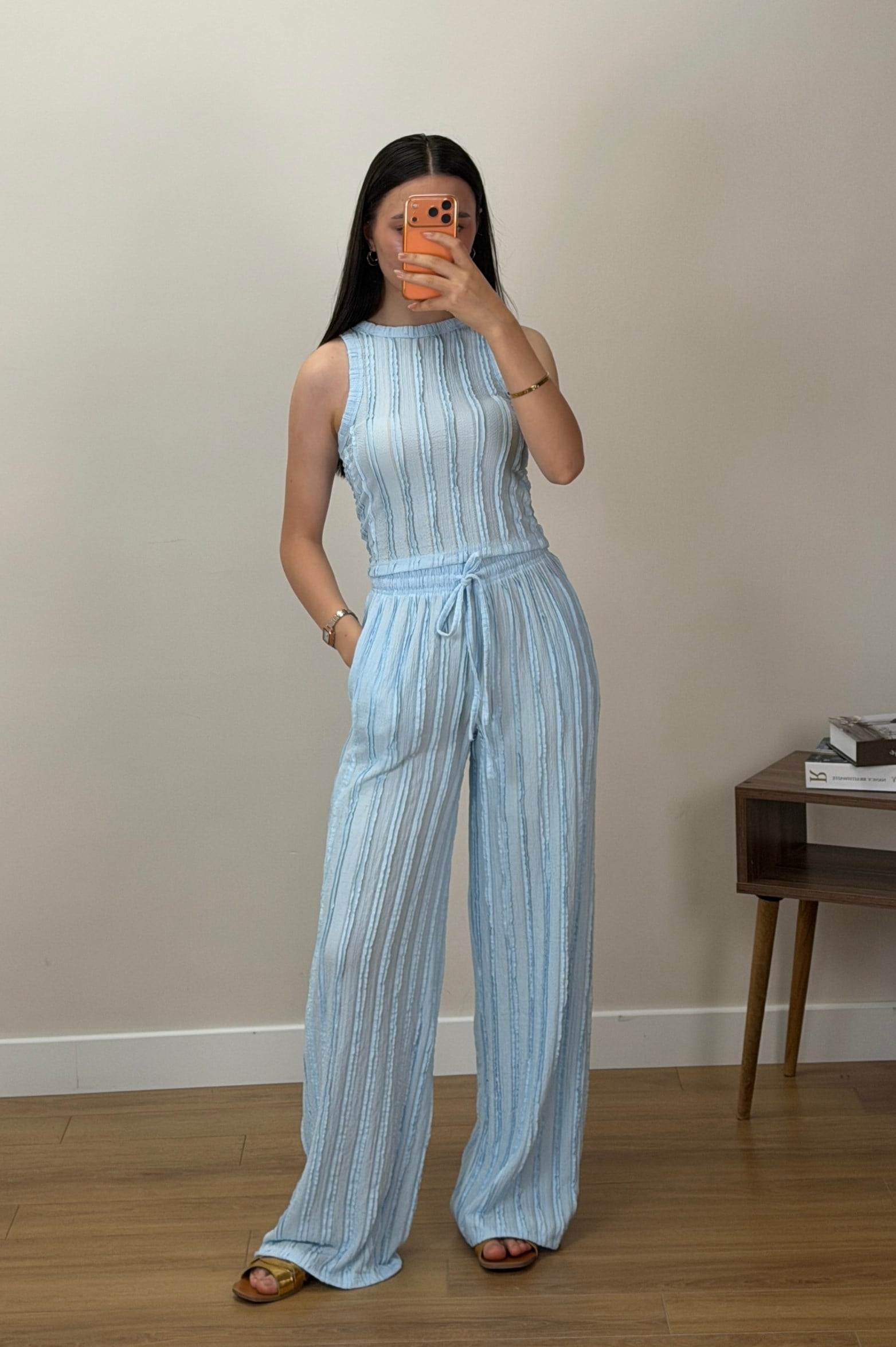 Bürümcük Pantalon Takım Mavi
