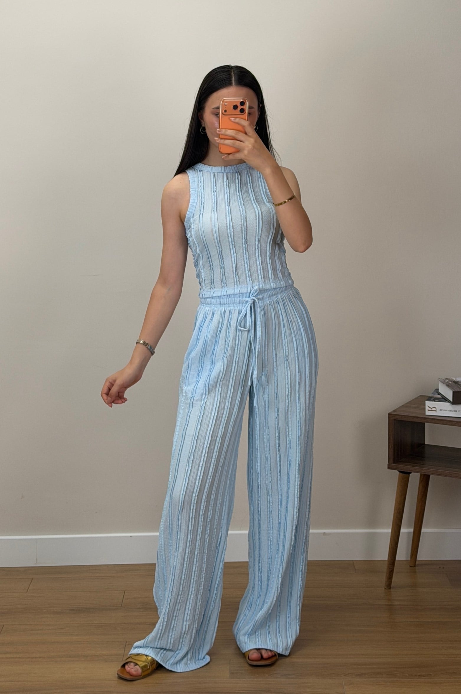 Bürümcük Pantalon Takım Mavi
