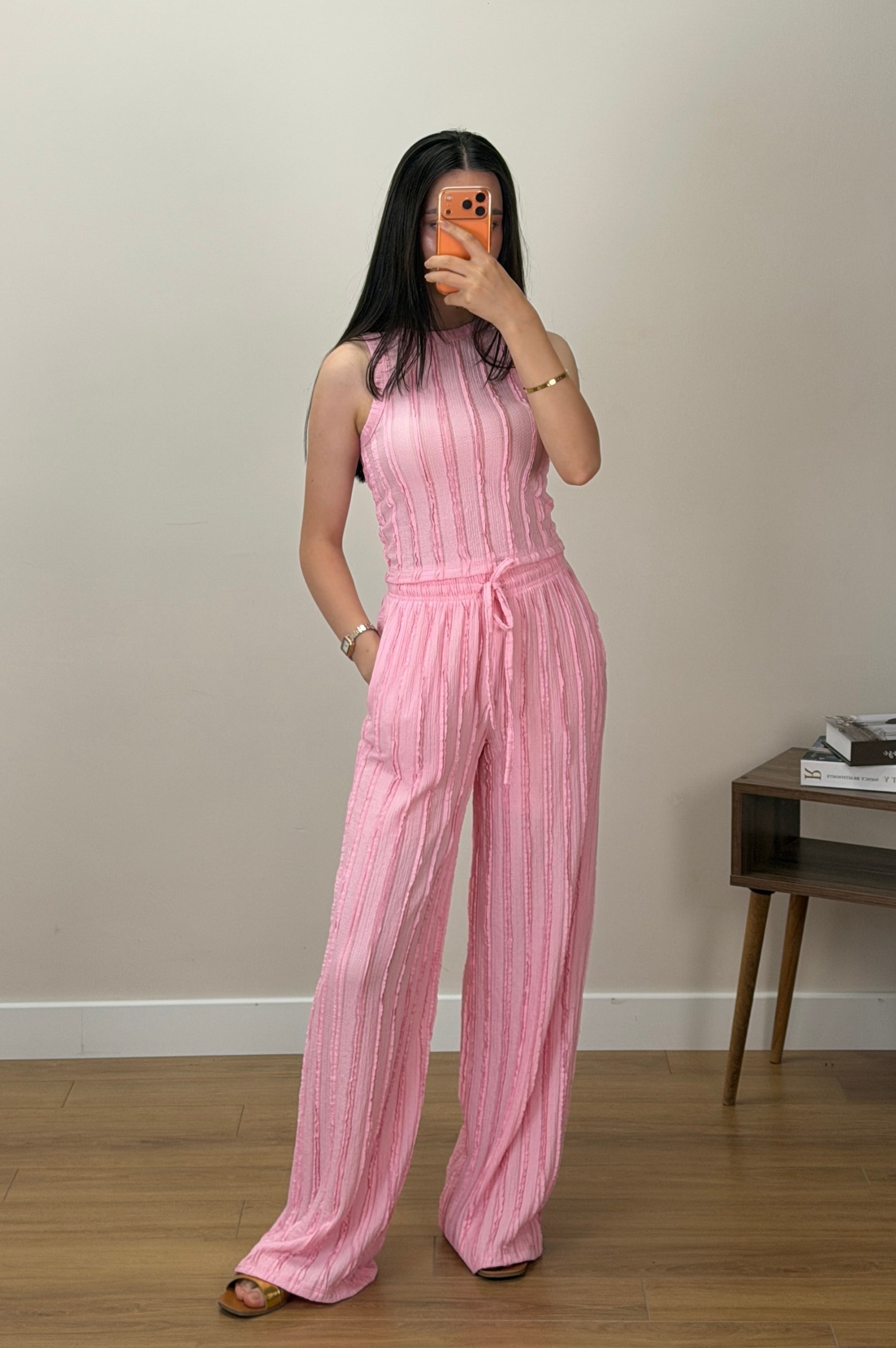 Bürümcük Pantolon Takım Pembe