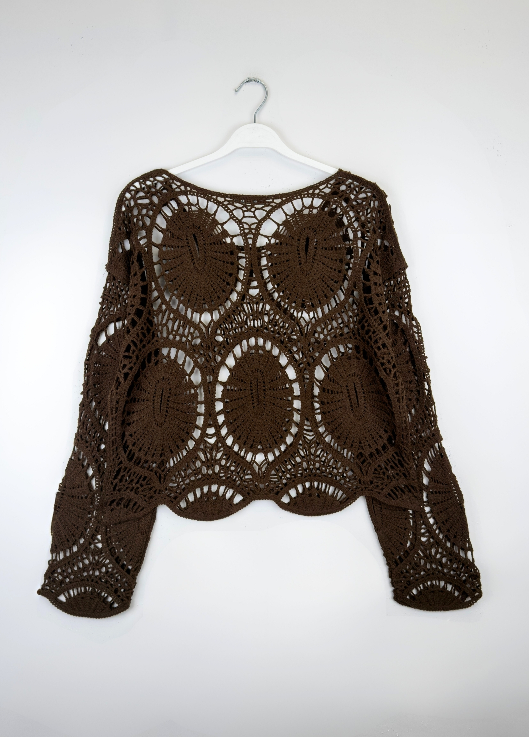Dantel Bluz Kahve 