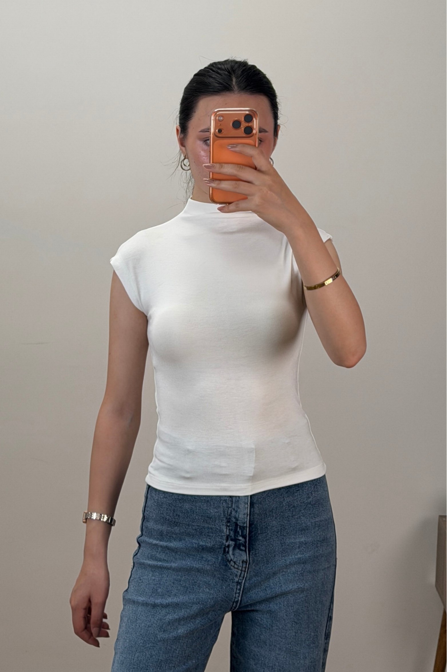 Dik Yaka Oys Body Ekru 