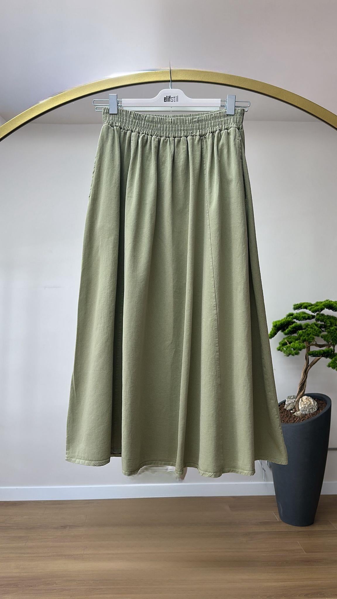 Gabardin Etek Çağla