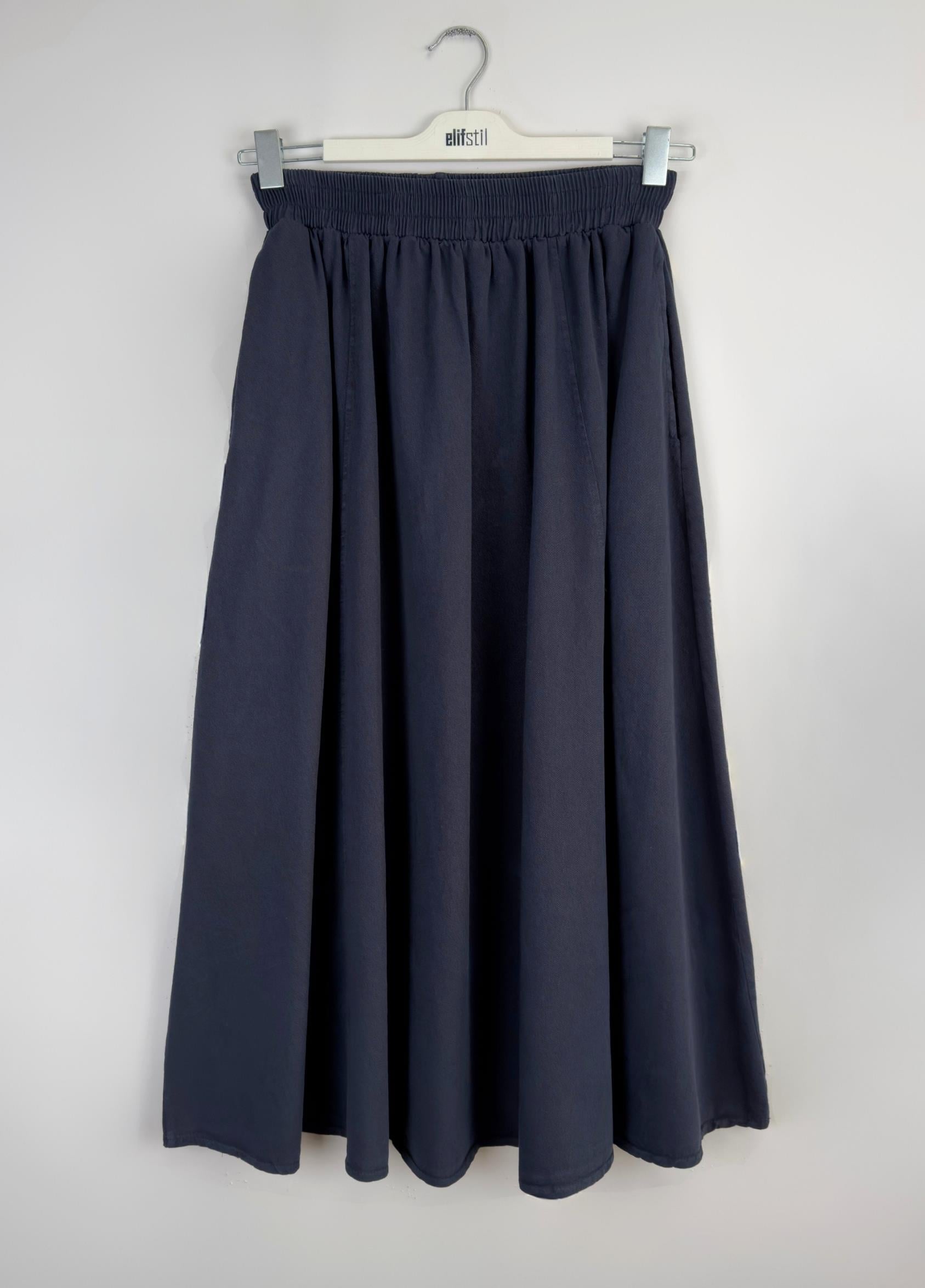 Gabardin Etek Lacivert