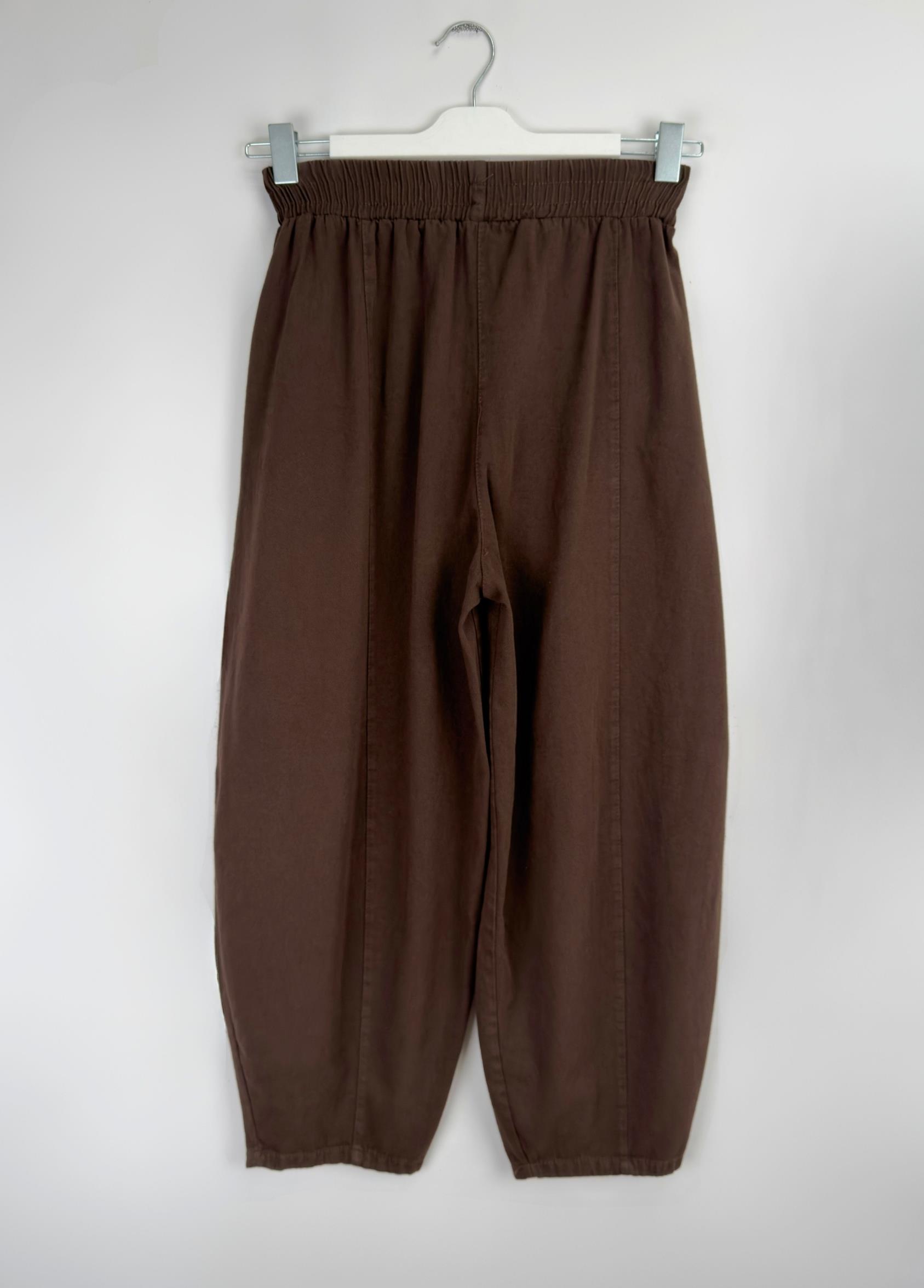 Gabardin Şalvar Pantolon Kahve