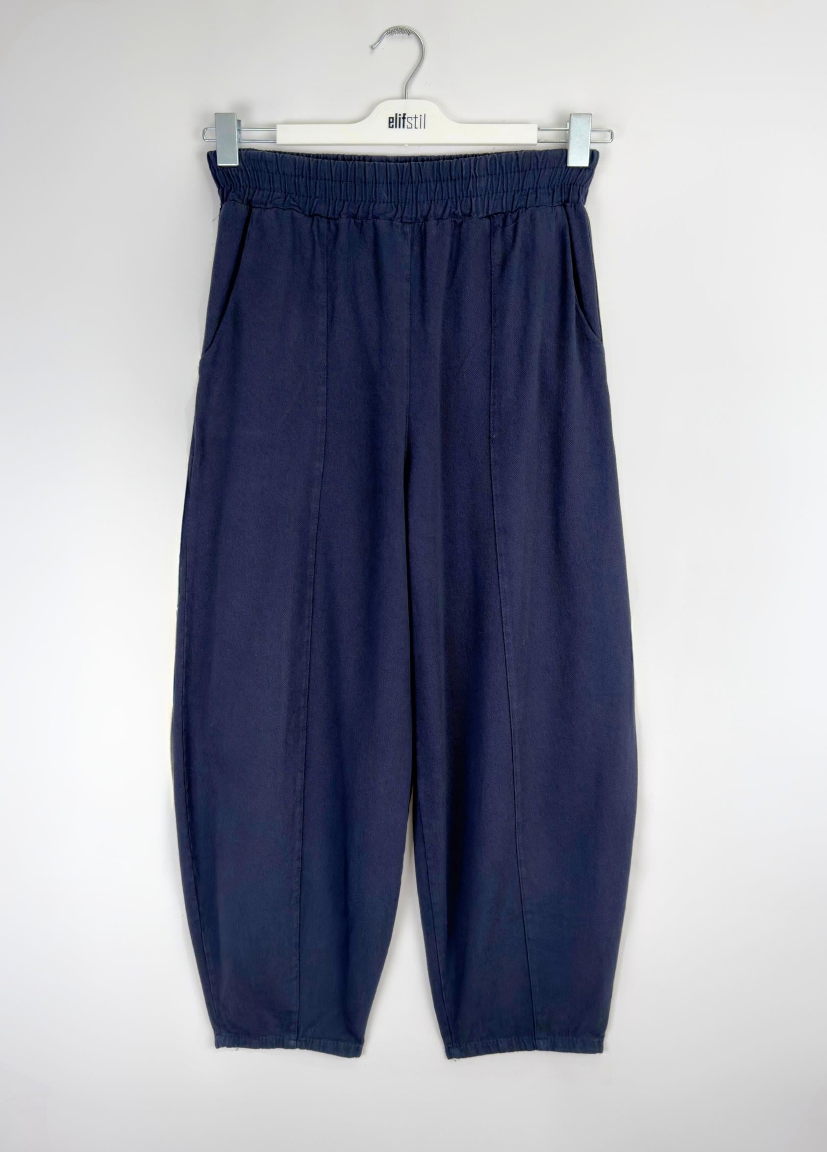 Gabardin Şalvar Pantolon Lacivert 