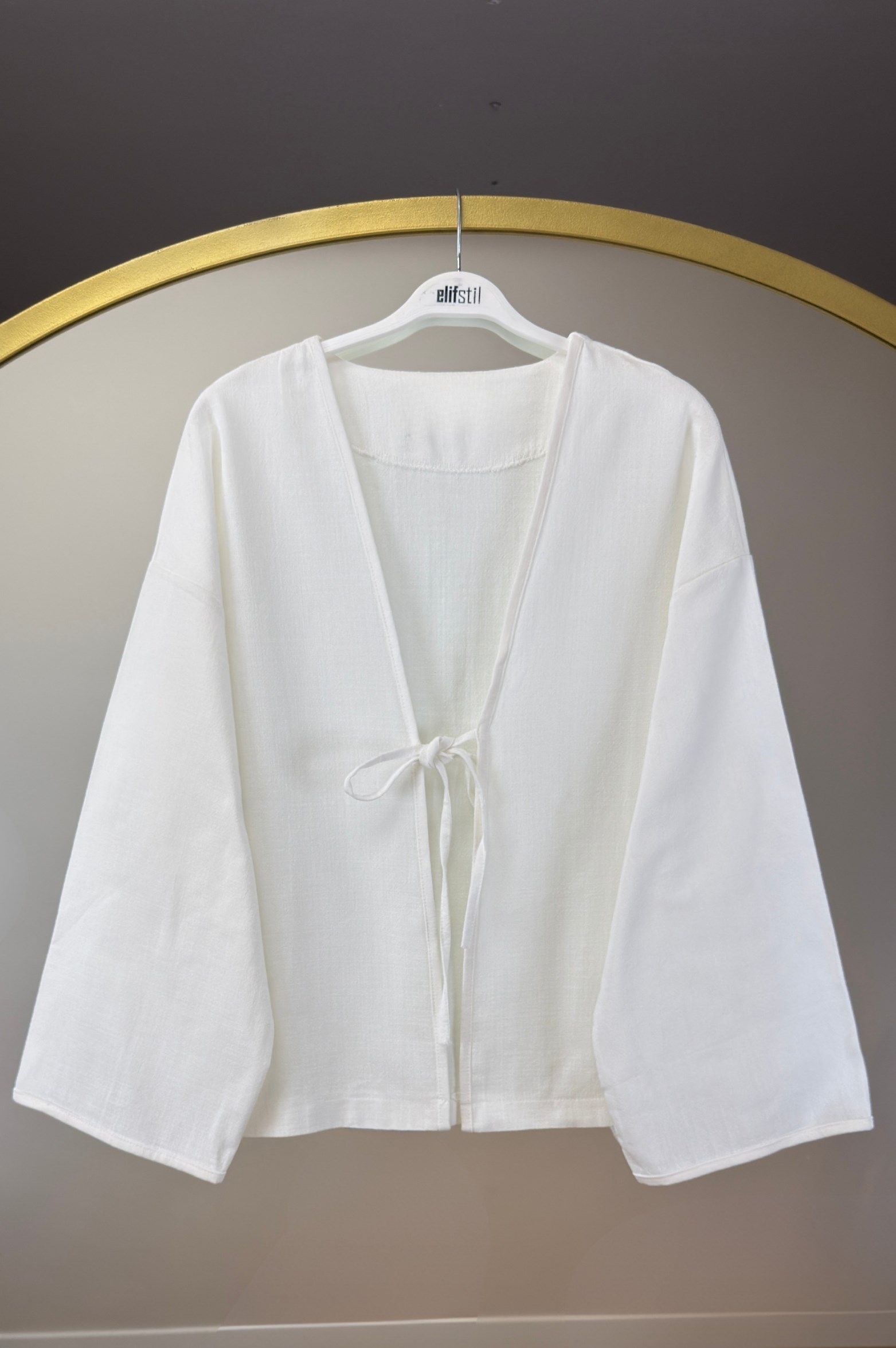 Keten Kimono Beyaz