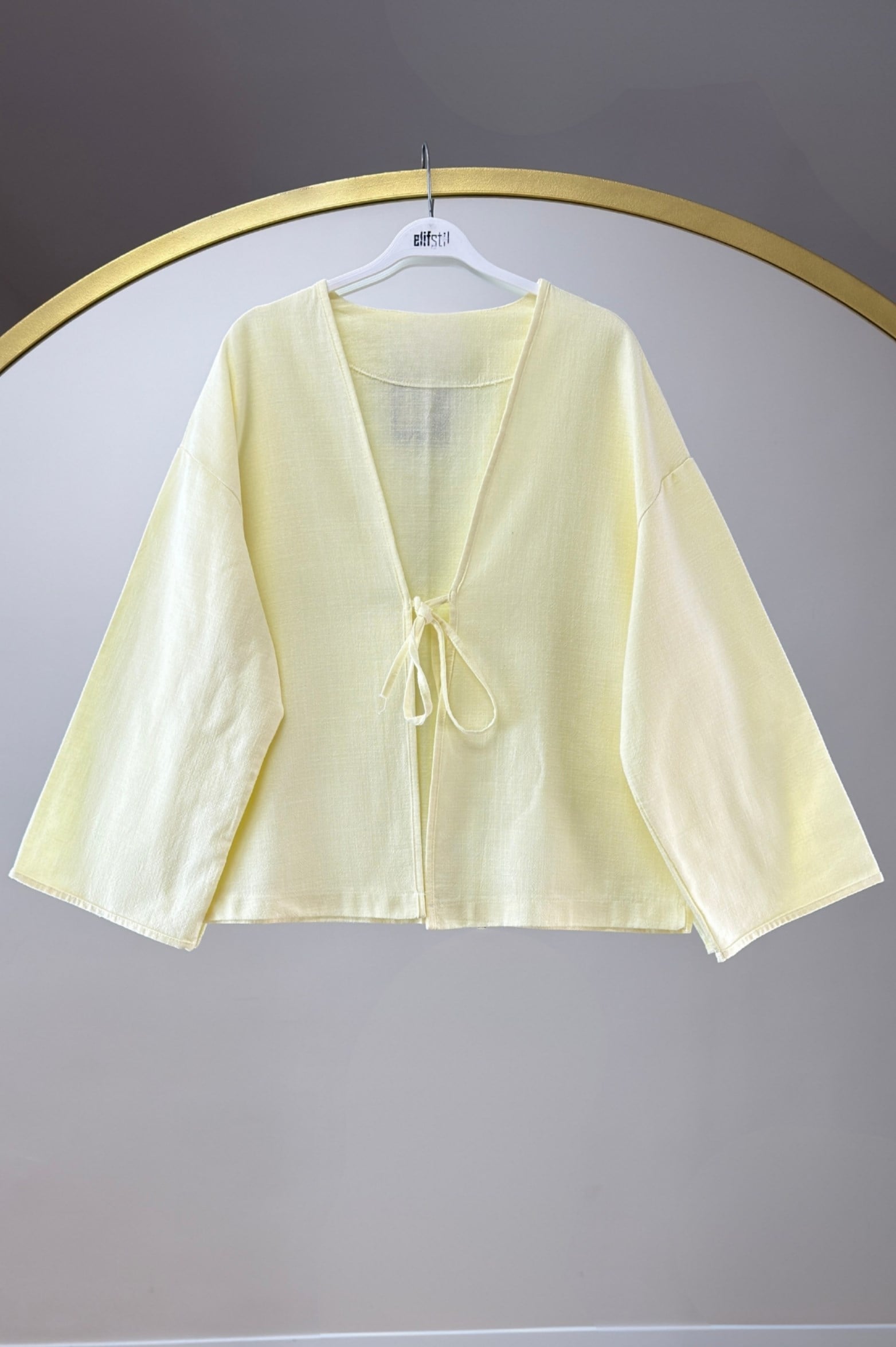 Keten Kimono Sarı 